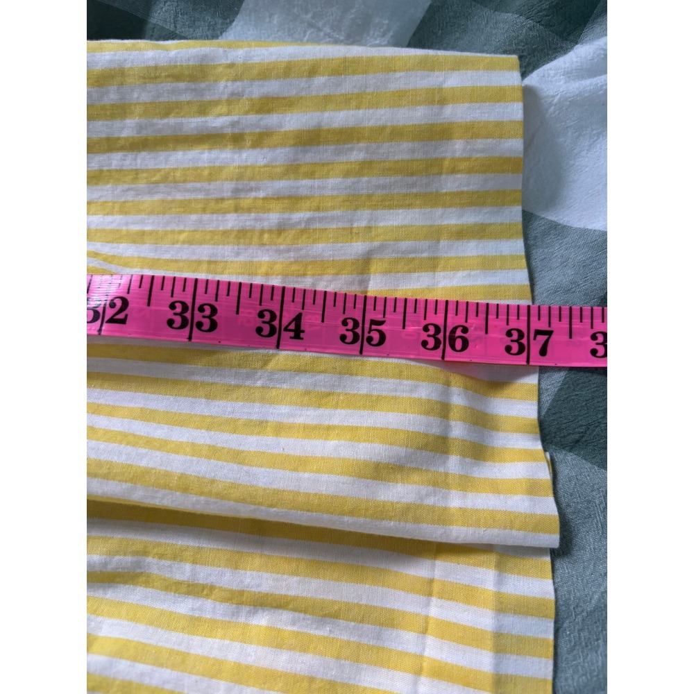 Vintage Jack Posluns Yellow Striped Daisy Eyelet Fit & Flare Dress 1960s ILGWU - Picture 8 of 8